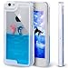 iPhone SE Case,iPhone 5S Case,iPhone 5 Case,iPhone SE Liquid Case,iPhone 5S Liquid Case,ikasus Creative Design Flowing Liquid Swimming Dolphins Hard Case for iPhone SE & iPhone 5S 5 (Dolphins:Blue)