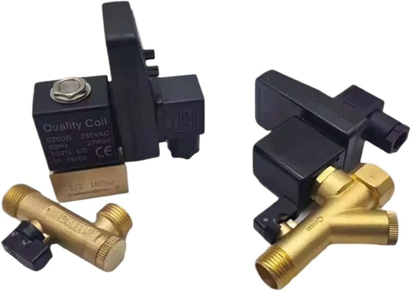 1/2 Electronic Drain Valve Air Compressor Filter Dry air Storage Tank Drain Cooler Dry Electromechanical Magnetic Valve 220v(Split Body Type)