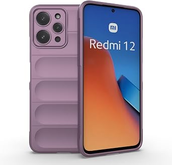 Compatible with Xiaomi Redmi 12 4G Case Cover,TPU Mobile Phone Soft Compatible with Xiaomi Redmi Note 12R 5G 23076RA4BC Case Cover Purple