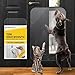 Hund und günstig Kaufen-PROTECTO 90 x 60 cm Türschutz transparent Kratzschutz vor Katzen und Hunden einfache Montage Kratzfeste Tür schützt Möbel, Wände und Fenster