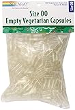 Solaray Empty Vegetarian Capsules, Size 00, 500 Count