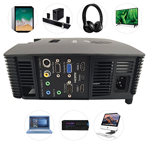 InFocus IN114XA Projector, DLP XGA 3800 Lumens 3D Ready 2HDMI With Speakers