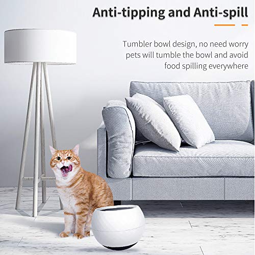 Anself els animal de estimação Pet Dog Feeder Slow Food Eating No Spill Pet Bowl Interativo Tumbler