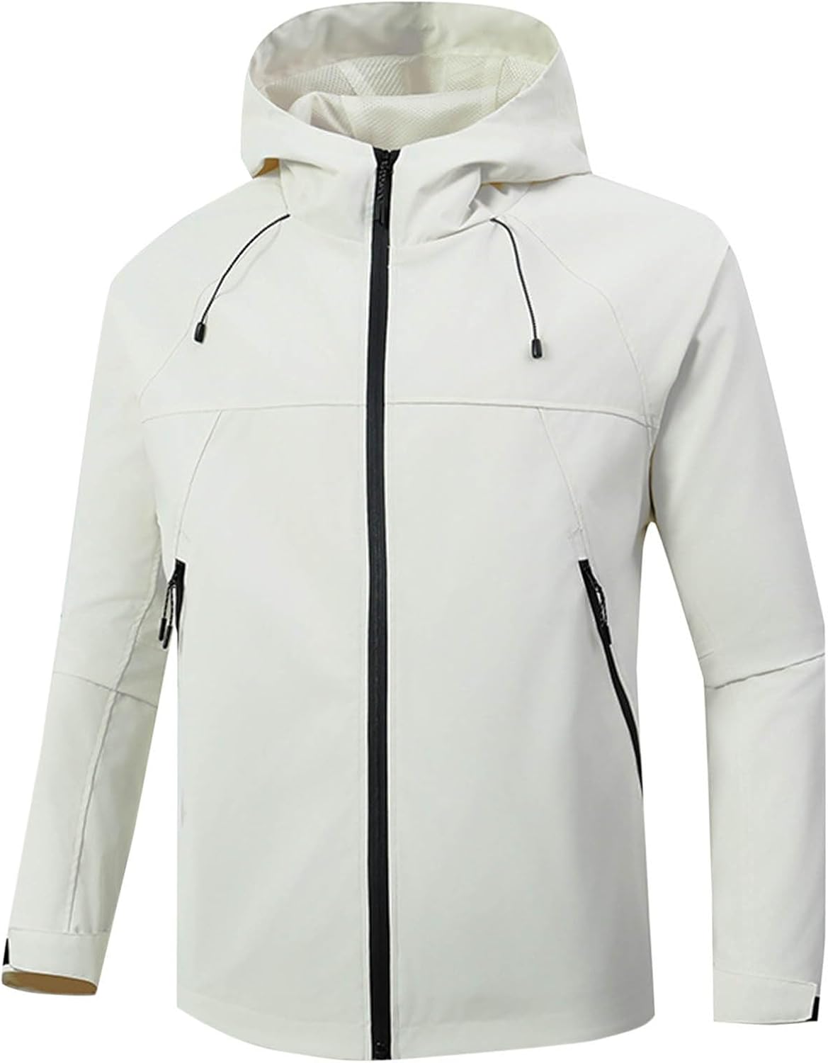 Veste Softshell Homme Imperméable Avec Capuche - Idéale Pour Vélo, Randonnée, Pêche - Coupe-Vent Chaud Automne Hiver