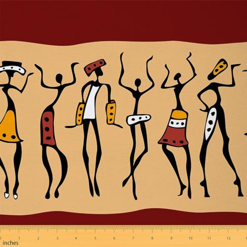 Tissus au Metre sur le thème de la femme africaine Tissu Chaise avec motif africain Tissu de couture Tissus Couture Textiles Patchwork Quilting DIY Fabric...