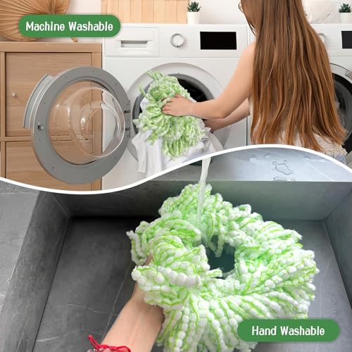 CODOHI 8 Pack Mop Head Replacement for Libman Tornado Spin Mop,Resuable Mop Head Replacement, Microfiber Mop Head, Easy to Replace, Machine Washable, Highly Water Absorption