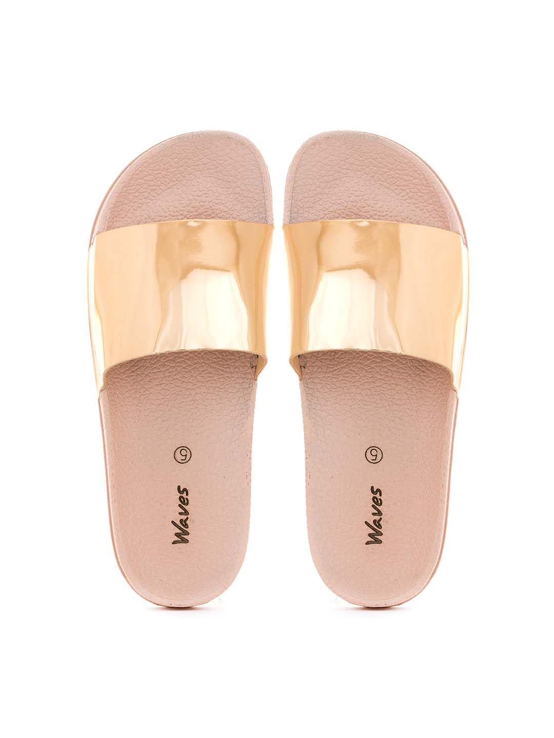 Khadims Waves Gold Casual Mule Slide Slippers for Women (6960035) (B0BDSLXGSF) Amazon Price History, Amazon Price Tracker