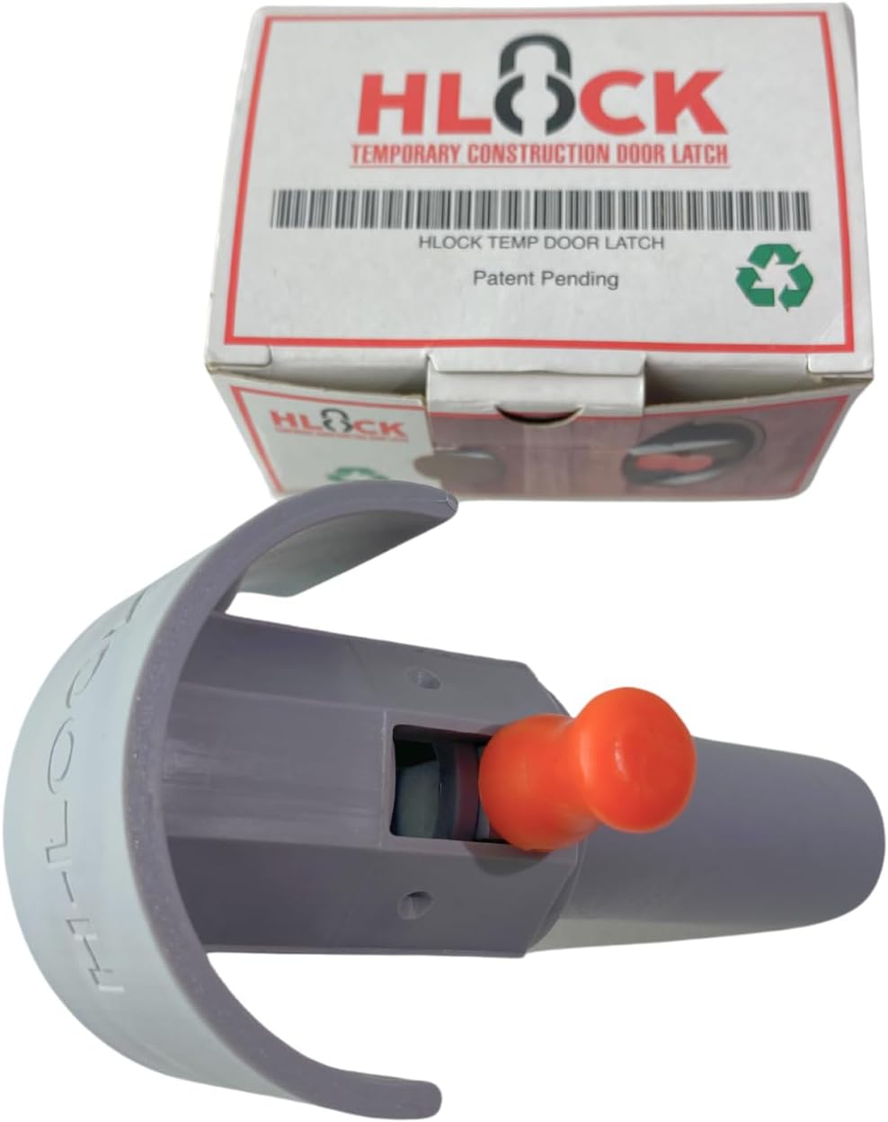 Generic HLOCK Temporary High-Resistant, Self-Closing Plastic Latch/Lock for Secure Door Protection - Ideal for Construction Sites, Offices, and Homes - Easy Installation Ten (10) Pieces