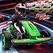 Letsgoride 24V Electric Go Kart for Kids, Drift Kart with 400W Motors, EVA Tires, Max Speed 8.1 MPH, Music, Wireless, Electric Drifting Cart Outdoor Ride on Toy for Kids Ages 6+ (Green)