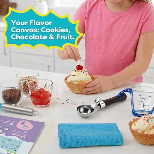 Aizweb Ice Cream Maker for Kids-Science Kits to Make Your Own Ice Cream | STEM Educational Food Science Experiments,Birthday Gifts for Boys&Girls Ages 5–14 | Includes Visual Recipes,Scoop,Cans&Whisks - Image 5