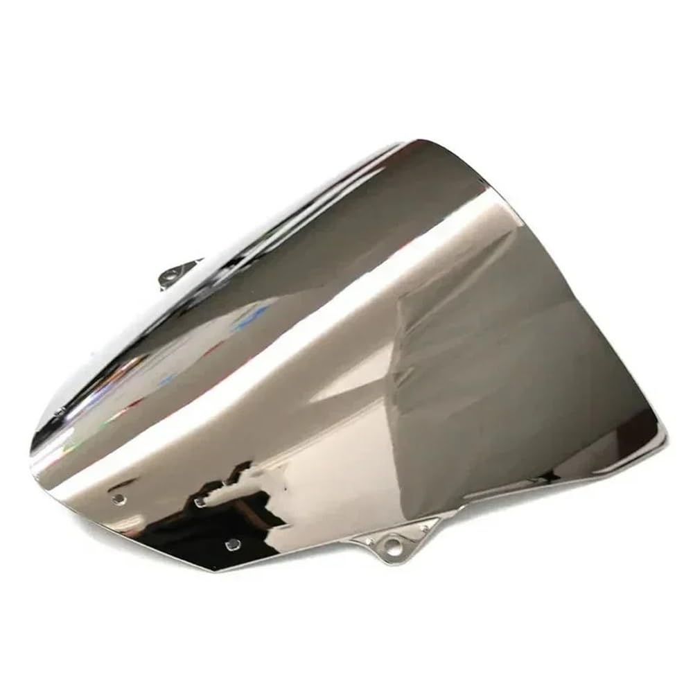 NLNGNZBZTP Windscreen For ZX10R 08-10 Double Bubble Windshield Protector For Ninja For ZX6R For ZX-6R 636 2009-2012 2023(Silver)
