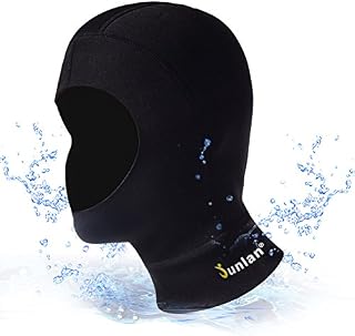 Junlan 3mm Neoprene Diving Hood Full Face Mask Warm Swimming Cap Wetsuit Hooded