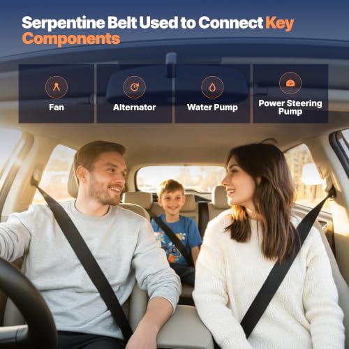 Image of 8PK2515 Serpentine Belt with 97-01 Ford E-150 Econoline 4.6L