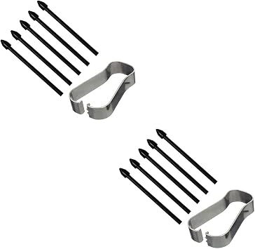 10 PCS Replacement Tips Stylus Pen Nibs Parts for Samsung Galaxy Note10 Note10 Plus Note 20 Note 20 Ultra 5G Tab S6 S6 Lite S7 S7+ Plus 2 Packs Tips Black