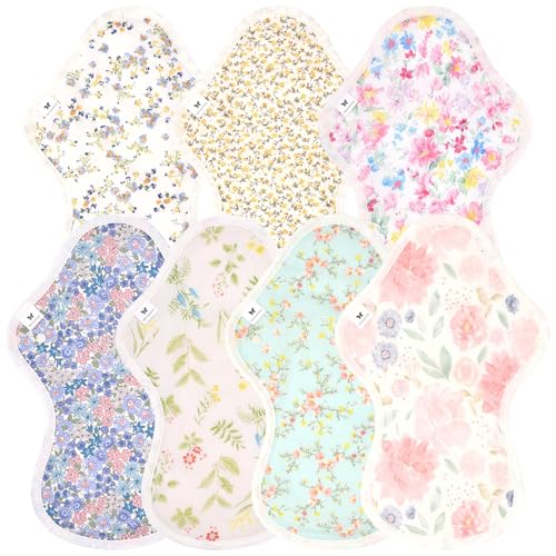 AENUANCE(エニュアンス)布ナプキン 防水 多い日 夜用 特に多い日 昼用 兼用 吸水ナプキン 7枚 セット 70cc 尿漏れパッド 中量用 厚手 L AELW-7P-V05