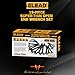 ELEAD Super-Thin Open End Wrench Set | 19-Piece SAE & Metric Sizes | CR-V Nickel Plated | Ultra-Slim Design | Corrosion-Resistant | Durable Roll-Up Pouch for Mechanics