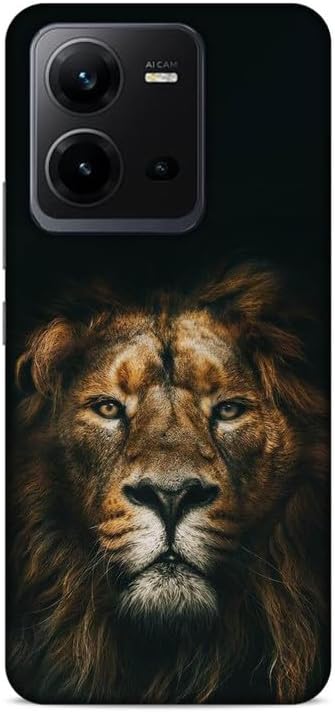 Techplanet -Mobile Cover Compatible with V25 Lion 3D Printed Hard Back Case Mobile Cover (VIV-266-V25-226)