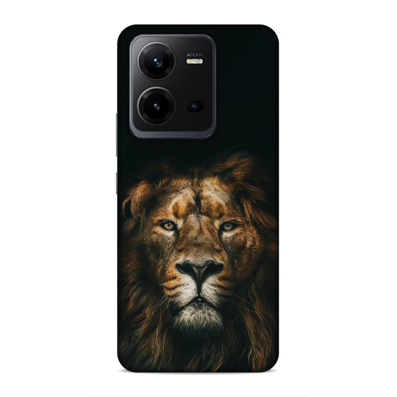 Techplanet -Mobile Cover Compatible with V25 Lion 3D Printed Hard Back Case Mobile Cover (VIV-266-V25-226)