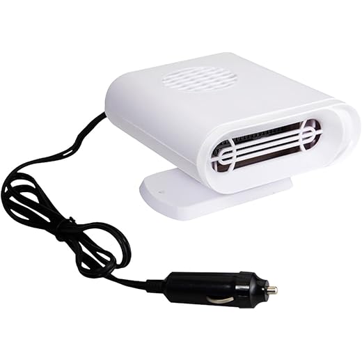ARTISOUL? Portable Car Heating Fan Electric Heater White 5X4X3Inch for Automotive 24V | Home Improvement | Heating Cooling & Air | Space Heaters