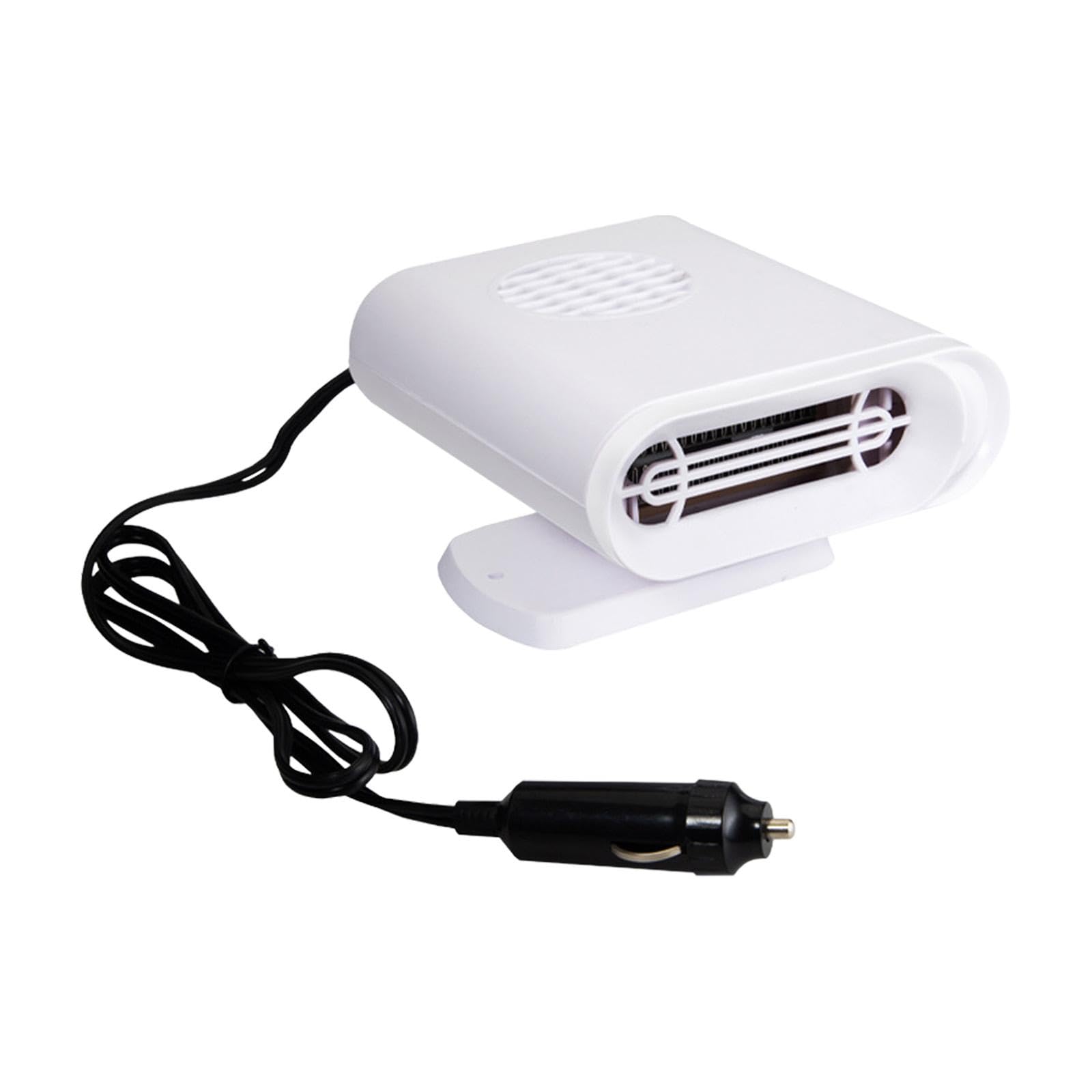 Portable Car Heating Fan Electric Heater White 5x4x3inch for Automotive 12V-image-44