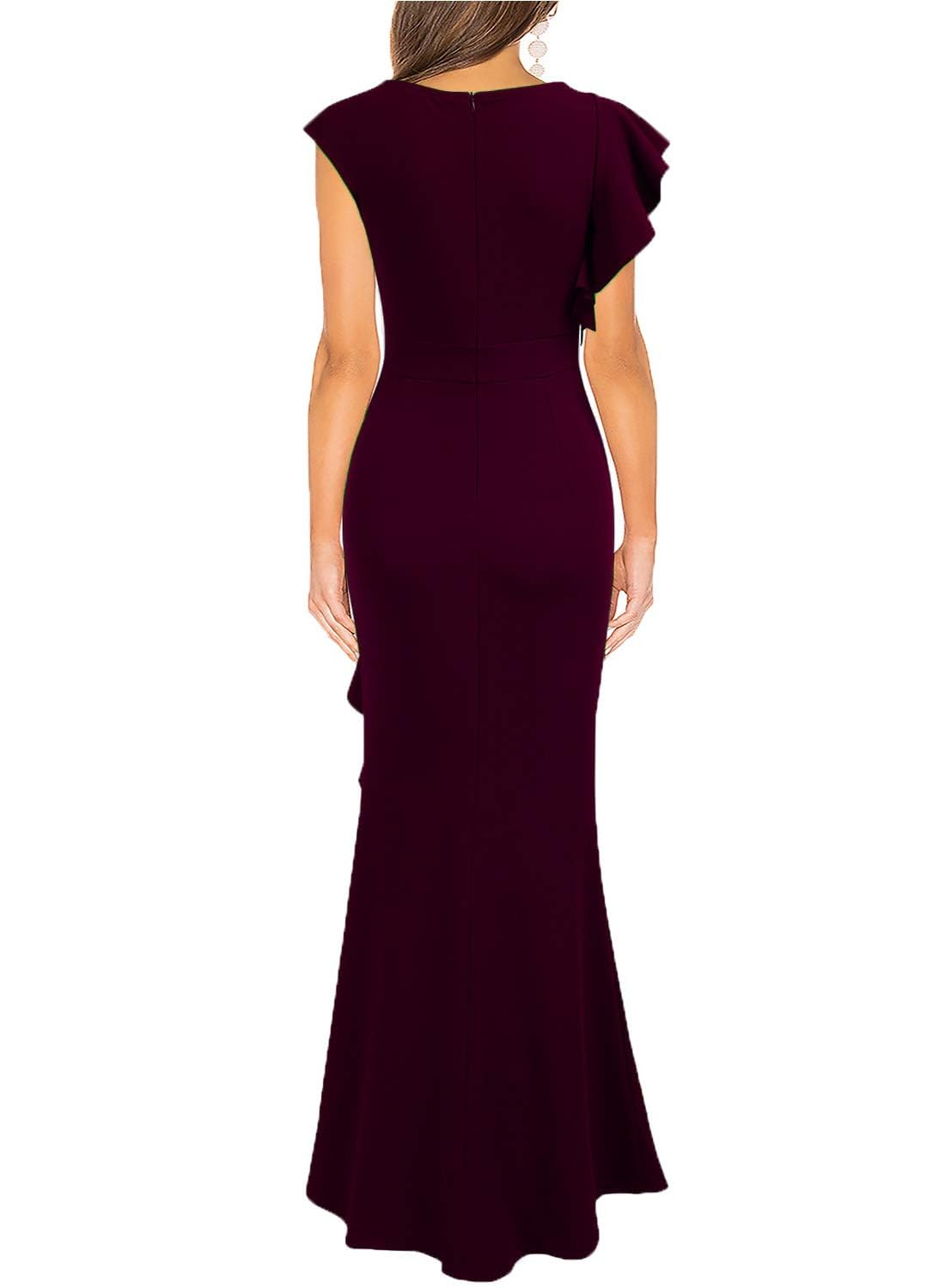 Elegante abito lungo aderente da donna 2026 a sirena, elegante design a spacco, abito da sera formale, perfetto per invitati a matrimoni, banchetti formali, feste e appuntamenti