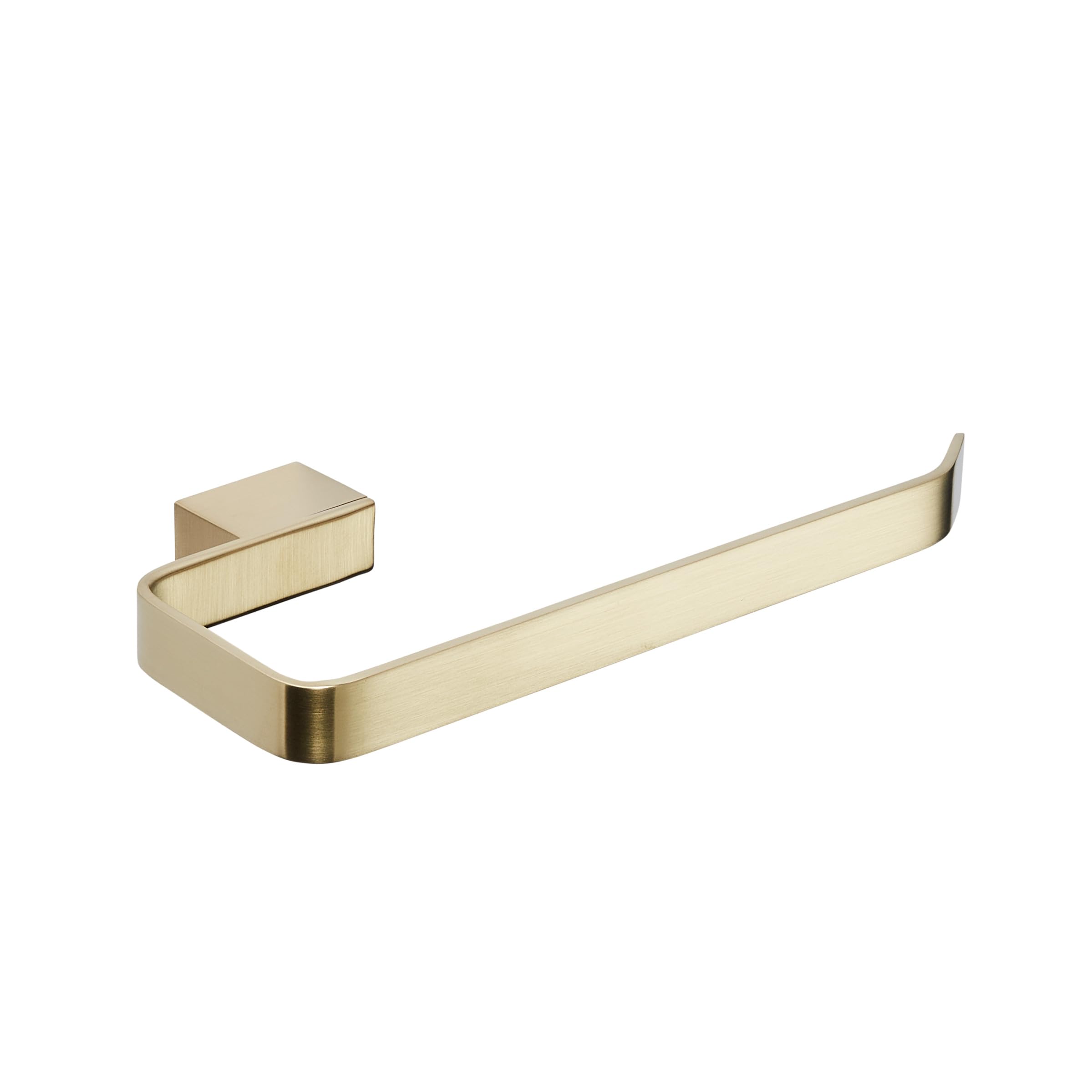 FNX Bathrooms Brushed Brass Towel RailElegant Wall-Mounted Towel Holder from B&Q