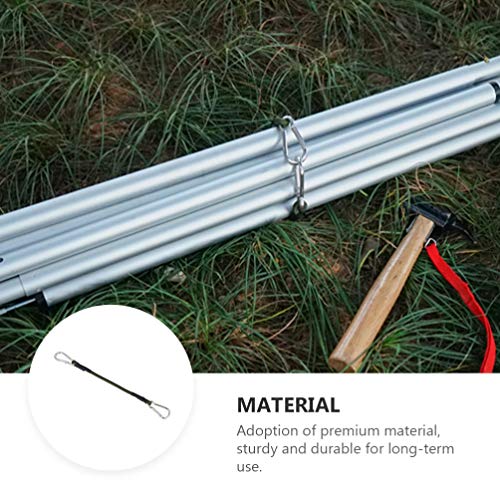 BESPORTBLE 4Pcs Bungee Cord Com Gancho Mosquetão Correias Pesados Forte Corda Elástica para O Bagage