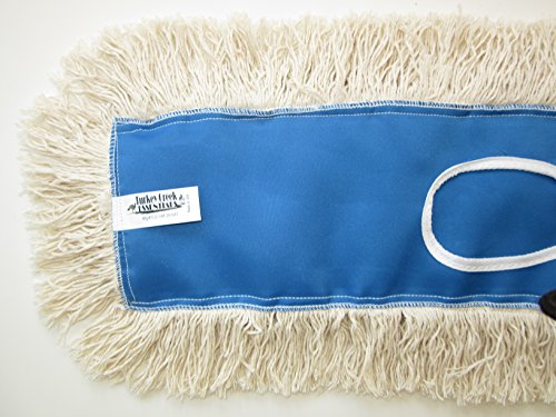 Image of 24 inch Industrial Strength Washable Cotton Dust Mop Refill, Replacement Head for Home & Commercial Use, Fits 24 Inch Frame, Cleans Hardwood, Laminate, Concrete, or Other Floor Systems (24 inch)