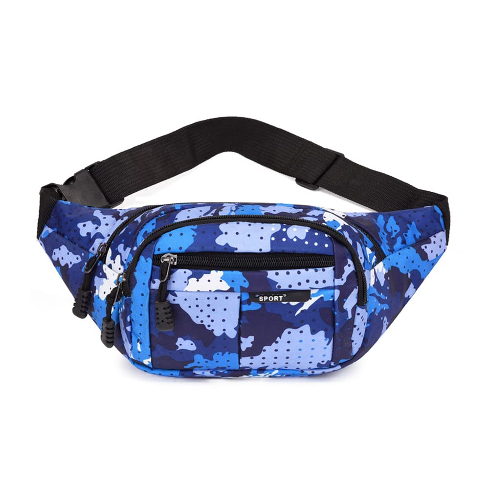 Torba na pasek, Camo, wodoszczelna torba na brzuch, kamuflaż, torba biodrowa, nylonowy pasek na pieniądze, dla mężczyzn, dzieci, chłopców, do biegania, wędrówek, podróży, uprawiania sportu, 40 x 12 cm