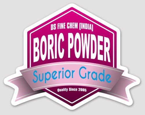 DS Fine Chem Boric Powder Pack of 2 (500gm + 500gm) (போரிக் அமிலம் தூள்), (ಬೋರಿಕ್ ಆಸಿಡ್ ಪುಡಿ), (বোরিক অ্যাসিড গুঁড়া)