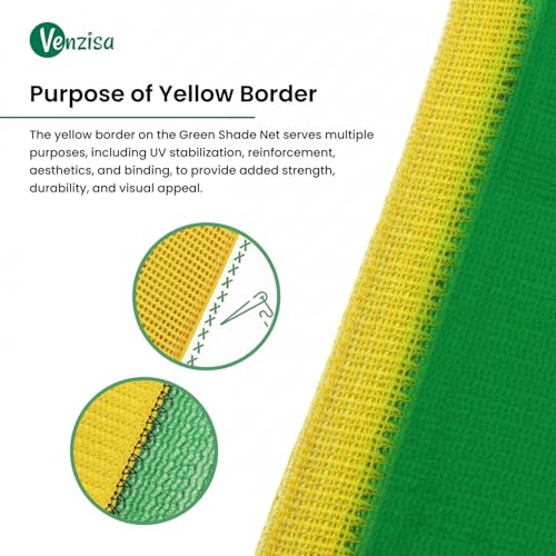 Image of Multipurpose Green Shade Net | UV-Stabilized Agro & Garden Net | Blocks 75% Sunlight (5 ft X 30 ft)