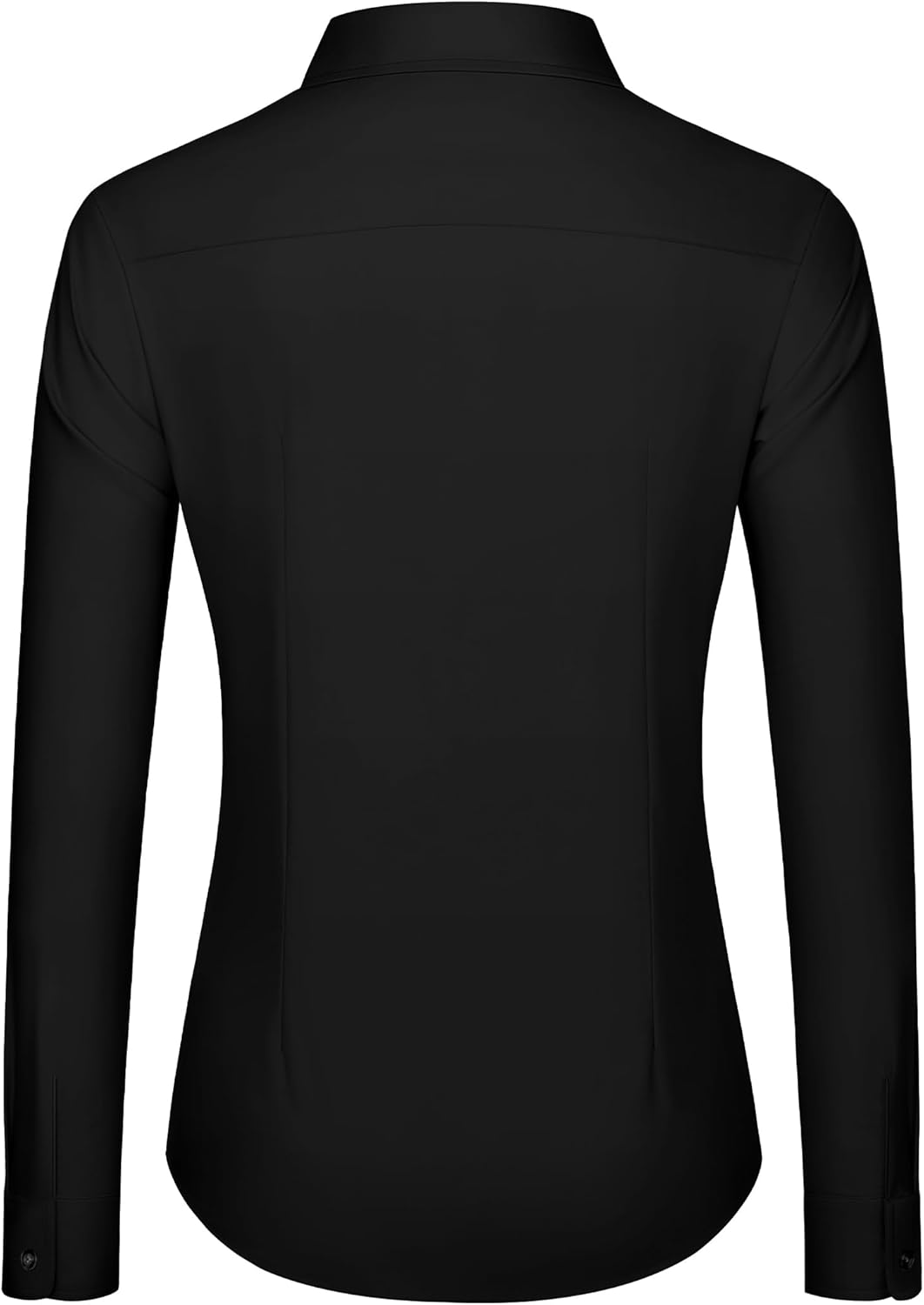 J.VER Dress Shirts for Women Button Down Wrinkle Free Shirt Business Casual Long Sleeve Work Blouse with Pocket - Image 3