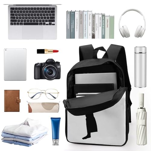 Laptop Backpack Large Computer Bag Water Resistant Bookbag Taekwondo Martial Arts Travel Bag with Lots of Pockets3
