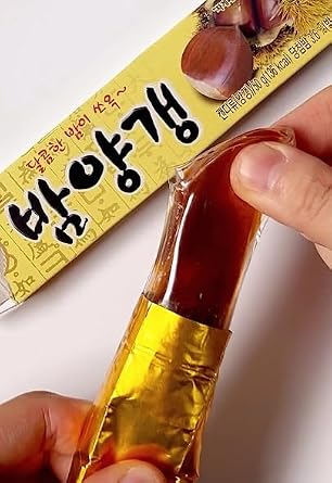 BC233 Sweet Red Bean Jelly + Chestnut Red Bean Jelly, Korean Snack, Yokan, Yangeng, Yanggaeng Traditional Korean Dessert (50g x 8ea)