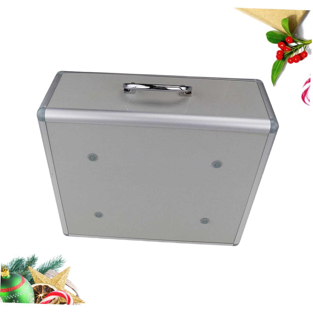 Notfall medizinbox Aluminiumlegierung mit Schloss Wandmontage und Tragbar Aufbewahrungsbehälter für Erste hilfe kit Zuhause Outdoor und Reise Silber
