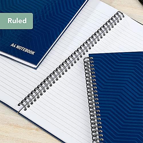 Summit A4 Hardback Wirebound Notebook Ruled, 160 Page, Pack of 10