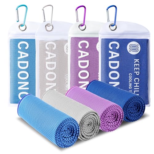 4 Pack Cooling Towel, Soft Breathable Chilly Towel, Ice