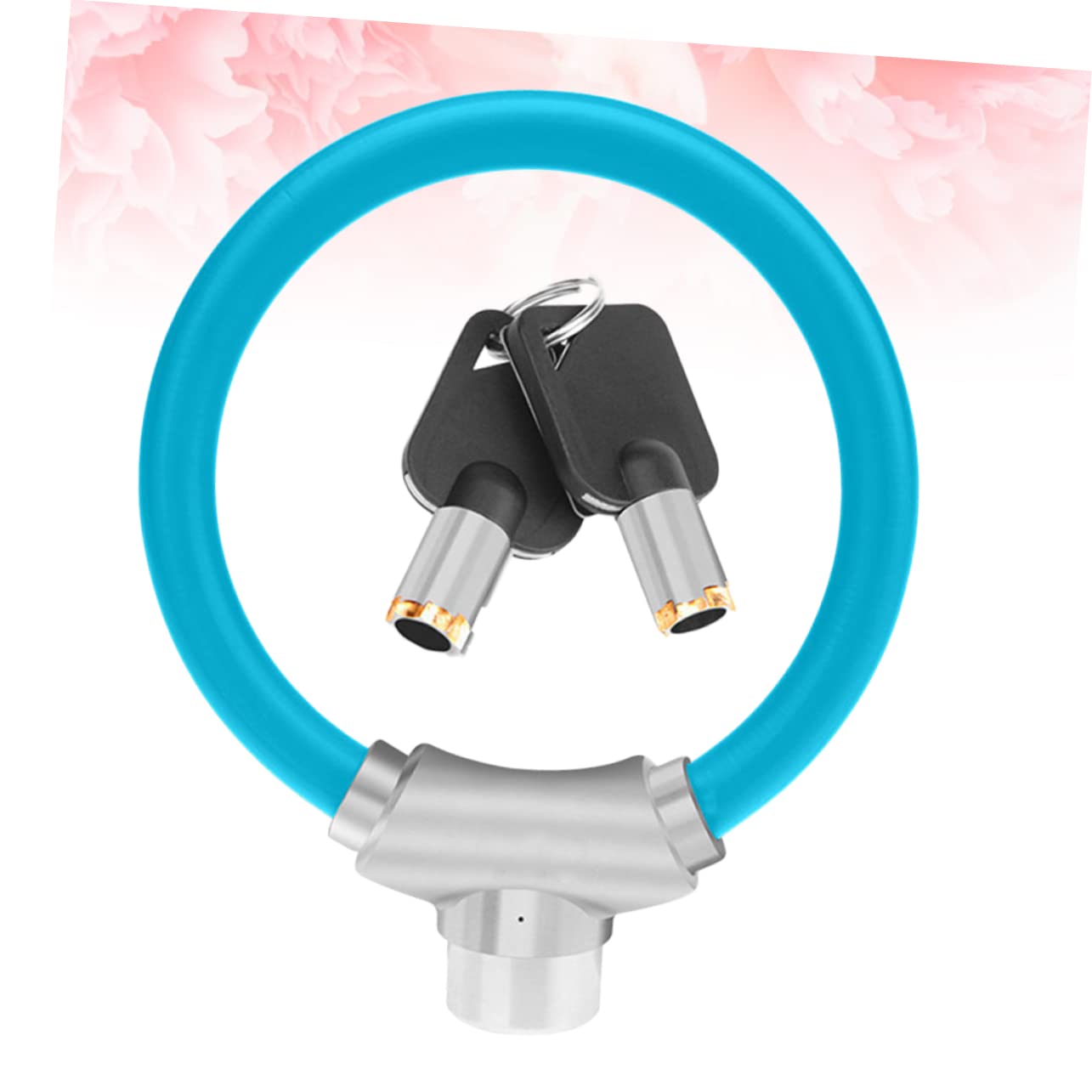 TOYANDONA Cerrojo De Cable Para Bicicleta Candado De Anillo Antirrobo Accesorios Para Ciclismo Color Azul