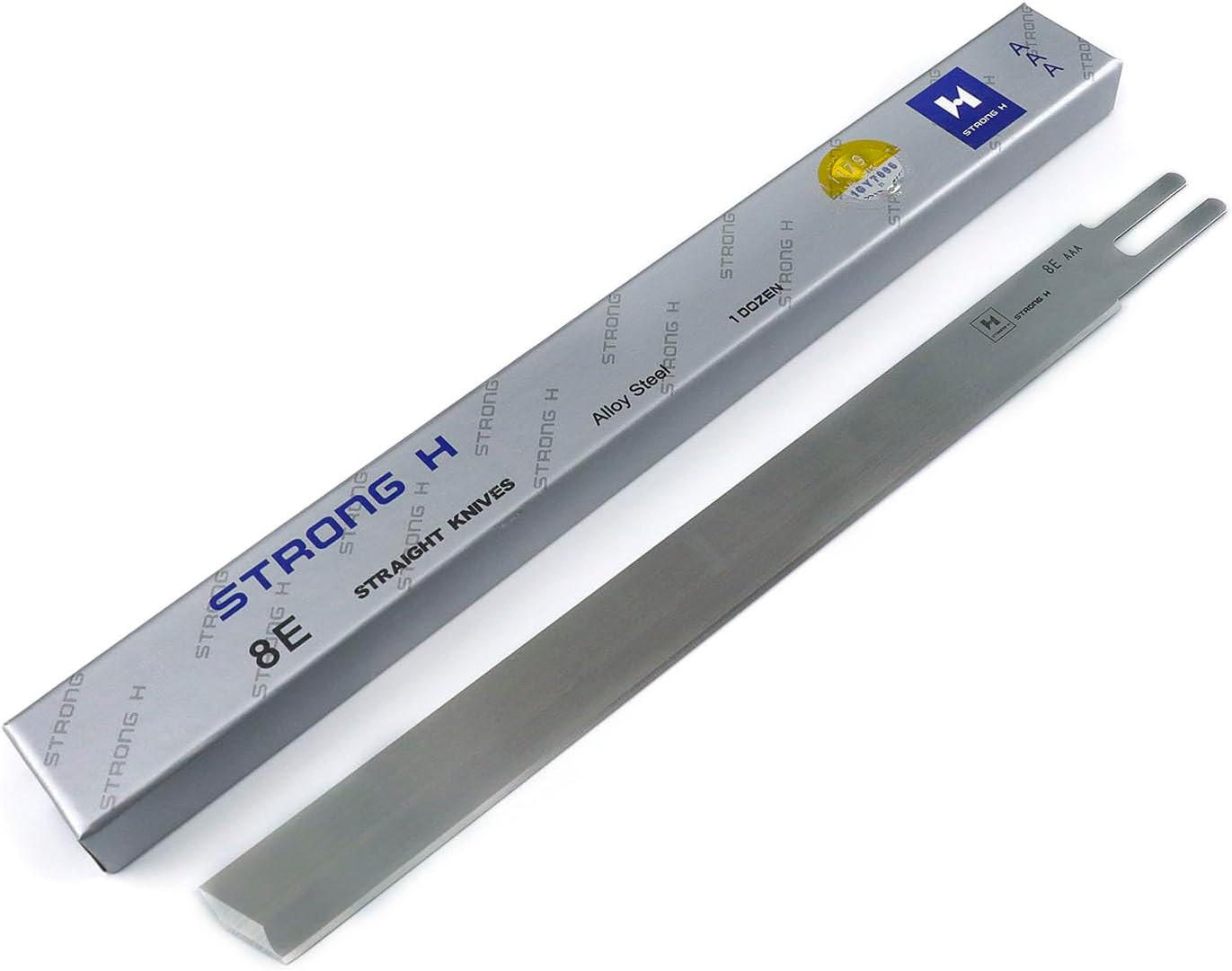 Blooy - 8 inch Straight Blade Fit KM CZD-103, Eastman 627X 629X, DAYANG CZD-3, Sulee Cutting Machines Knife (Pack of 12 PCS)