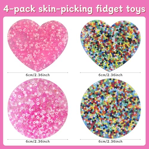 Picky Pad,sensorisches Spielzeug für Anti Skin Pickin,Hautpickendes Fidget Spielzeug,Stressabbau Zappelspielzeug,Stressabbau Sensorisches Spielzeug