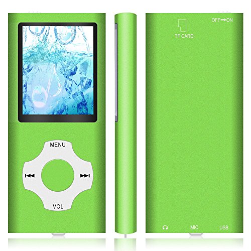 MP3 Player / MP4 Player, Hotechs MP3 Music Player with 32GB Memory SD Card Slim Classic Digital LCD 1.82'' Screen Mini USB Port with FM Radio, Voice Record