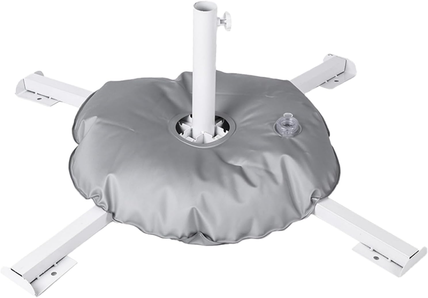 Umbrella Base - Heavy Duty Foldable Portable Holder - 22 lbs Capacity Umbrella Base Heavy Duty with Fillable Water Bag | for Outside Beach Yard Ground Pool Sand