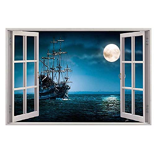 Vinilo decorativo 3D de ventanas falsas 60x44 cm miniatura 1