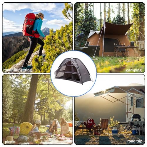 Faltbarer Schuhschrank für den Außenbereich, tragbar, wasserdicht, mit 9 Fächern, ideal für Camping, Reisen und Zelt-Zubehör