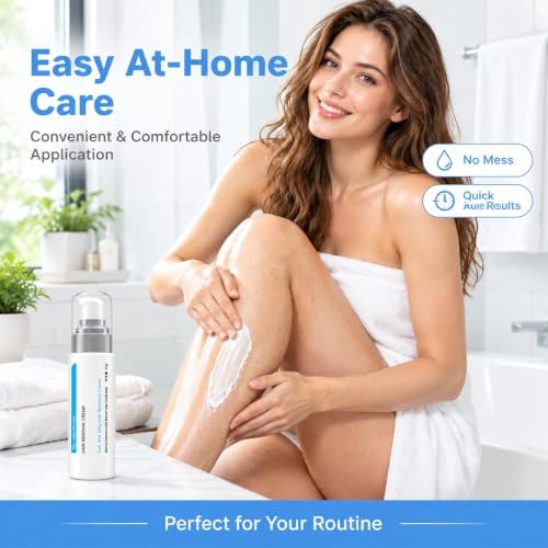 Ice-Cooling Hair Removal Cream for Sensitive Skin, Plant Extract Depilatory Cream, 50g*2 Cooling Hair Remover for Face, Legs, Arms & Body, 2-Pack — 사진 4