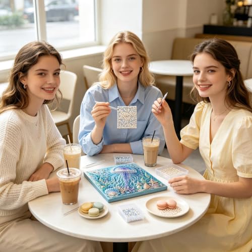 Kit de pintura mosaico con perlas para aliviar el estrés en adultos 2
