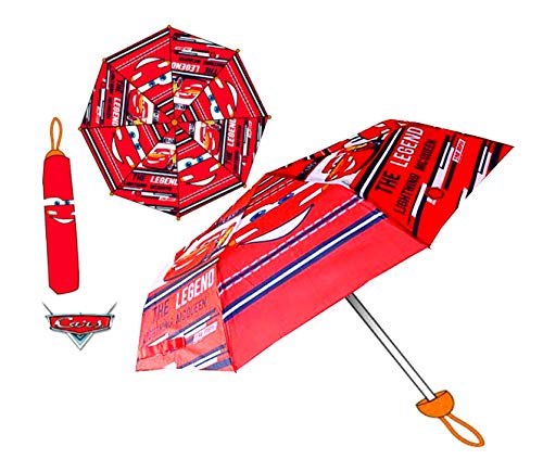 Preisvergleich Produktbild Disney Pixar Cars Regenschirm faltbar mit Schutztasche