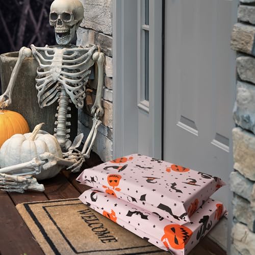 JinRuiKJ Halloween Poly Mailers 12x15.5 Inch 50 Pcs - Heavy Duty Tear-Proof Mailings Envelopes - Waterproof Shipping Bags for Small Business & Boutique - Pink — view 5