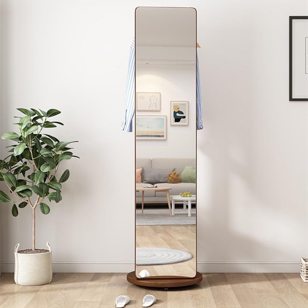 Solid Wood Dressing Coat Cap Frame Integrated Rotating Fitting Home Bedroom Floor