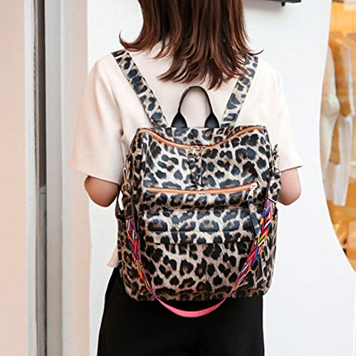 1stück Leopardenmuster Rucksack Für Studenten Großer Kapazitäts-rucksack Modischer Schulranzen Reise Büchertasche Für Schule Shopping Und Freizeit